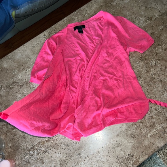 FINAL HOURS! Express Cashmere Cotton Pink Wrap Blouse Size Small in Excellent! - Picture 5 of 6